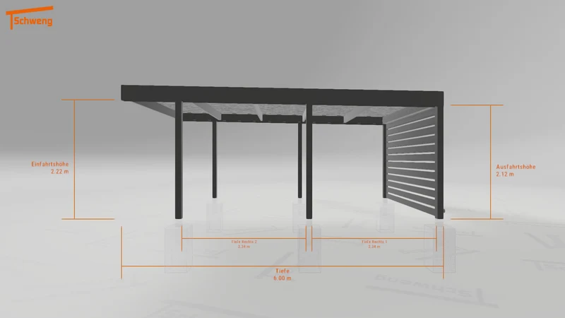 #DE Schweng Flachdachcarport C600 (ID pbppmv) #MTG
