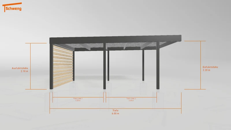 #DE Schweng Flachdachcarport C600 (ID zbwwmd) #MTG