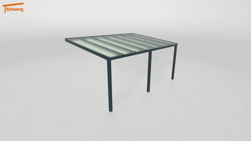 #DE Schweng Pultdachcarport S350 (ID 33jj35)
