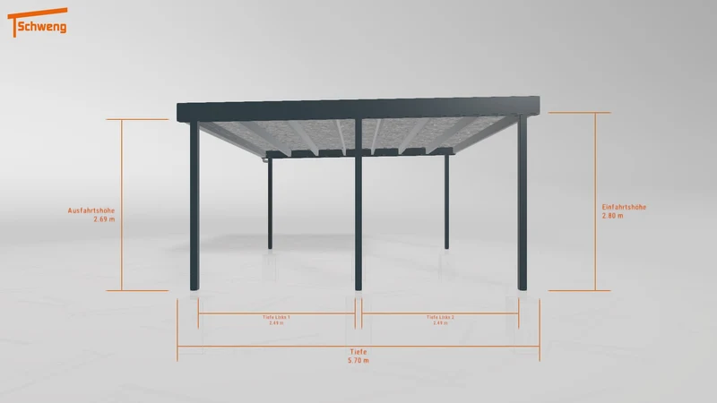 #DE Schweng Flachdachcarport C600+ (ID 9wvxw8) #MTG
