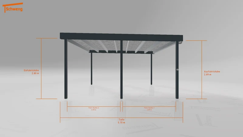 #DE Schweng Flachdachcarport C600+ (ID 9wvxw8) #MTG