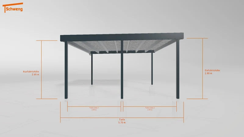 #DE Schweng Flachdachcarport C600+ (ID 2q8bqq) #MTG
