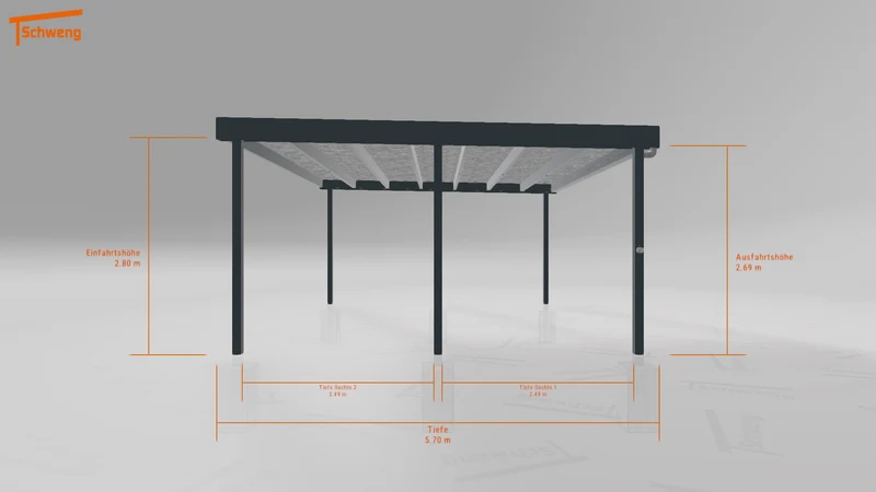 #DE Schweng Flachdachcarport C600+ (ID 2q8bqq) #MTG