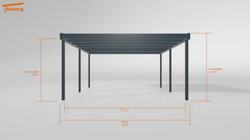 #DE Schweng Flachdachcarport C600+ (ID dvnzvb) #MTG