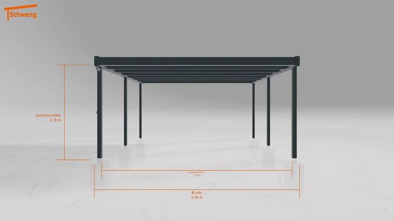 #DE Schweng Flachdachcarport C600+ (ID dvnzvb) #MTG