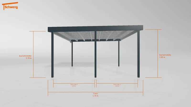 #DE Schweng Flachdachcarport C600+ (ID dvnzvb) #MTG