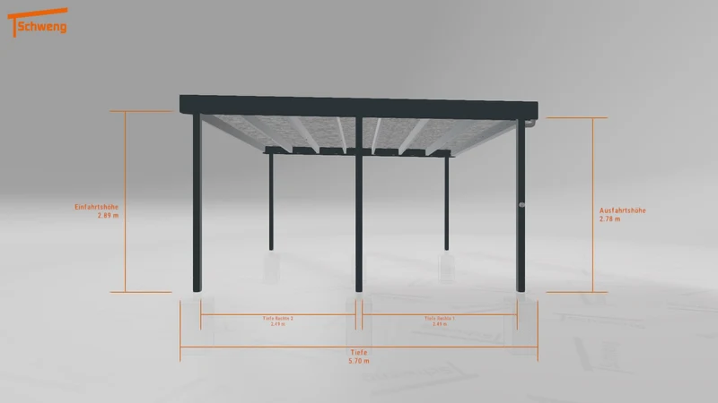 #DE Schweng Flachdachcarport C600+ (ID dvnzvb) #MTG