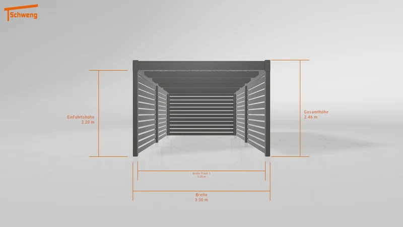 #AT Schweng Flachdachcarport C600 (ID zbwgq7)