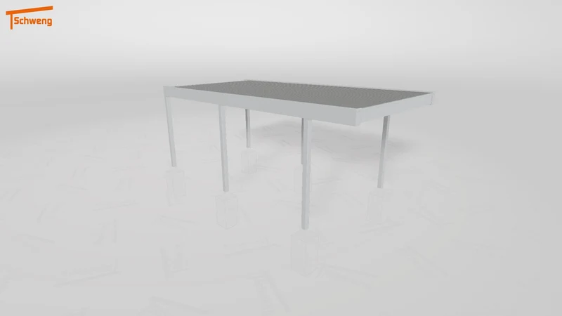 #DE Schweng Flachdachcarport C600 (ID 77bmzj)