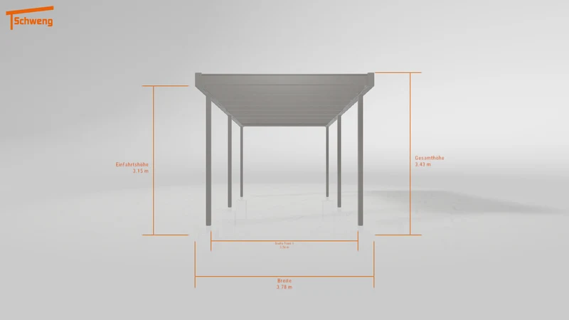 #AT Schweng Flachdachcarport C600+ (ID ygjjx4) #MTG