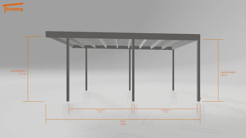 #AT Schweng Flachdachcarport C600+ (ID ygjjx4) #MTG