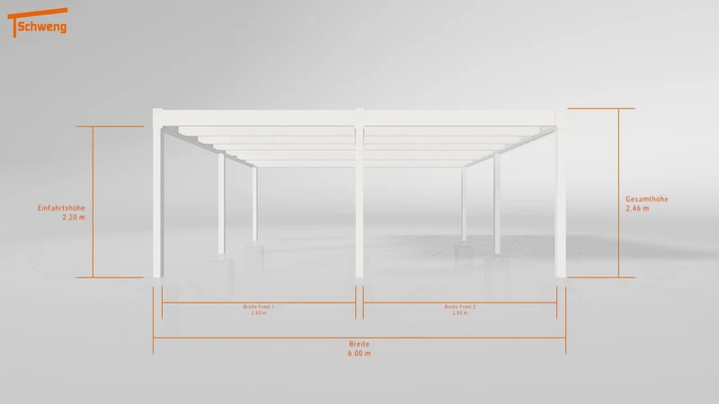 #DE Schweng Flachdachcarport C600+ (ID dvnnb2) #MTG