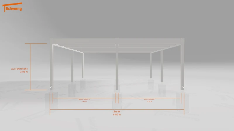 #DE Schweng Flachdachcarport C600+ (ID dvnnb2) #MTG