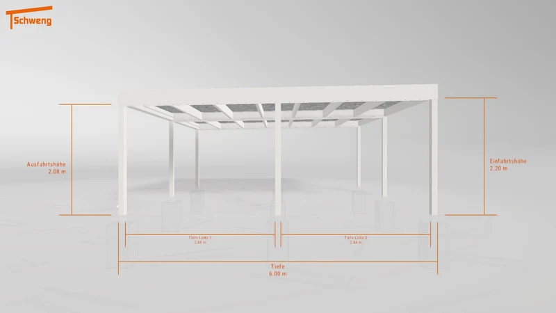 #DE Schweng Flachdachcarport C600+ (ID dvnnb2) #MTG
