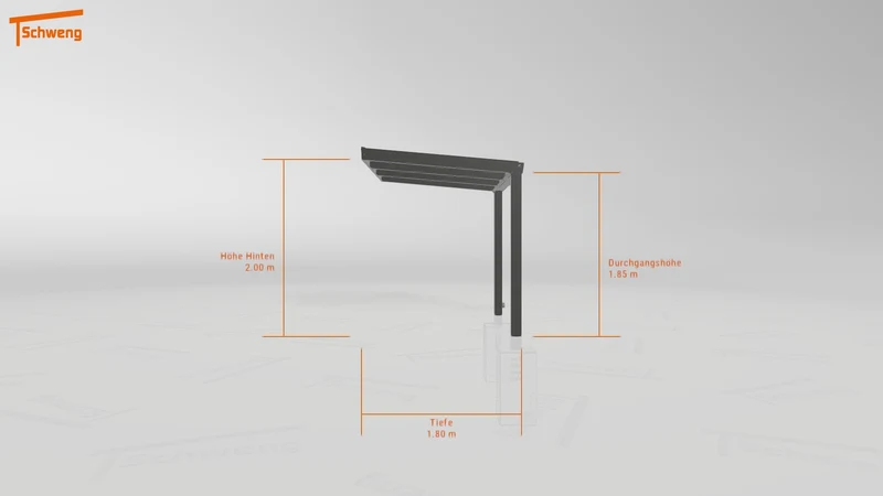 #DE Schweng Terrassenüberdachung S350 (ID zbwxnw)