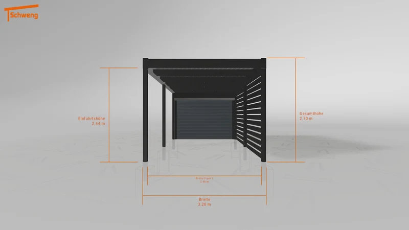 #DE Schweng Flachdachcarport C600 (ID zbwgn4) #MTG