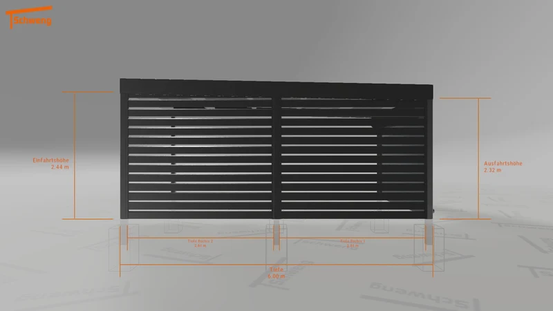 #DE Schweng Flachdachcarport C600 (ID zbwgn4) #MTG