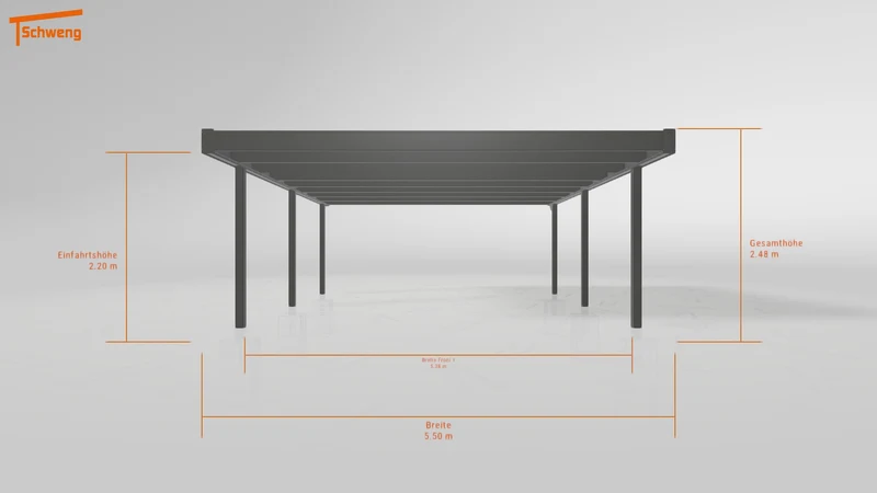 #DE Schweng Flachdachcarport C600 (ID g75gqr) #MTG