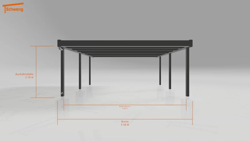 #DE Schweng Flachdachcarport C600 (ID g75gqr) #MTG