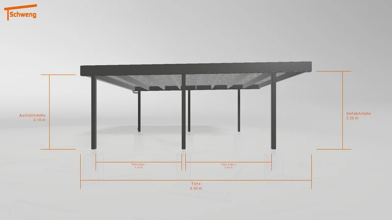 #DE Schweng Flachdachcarport C600 (ID g75gqr) #MTG