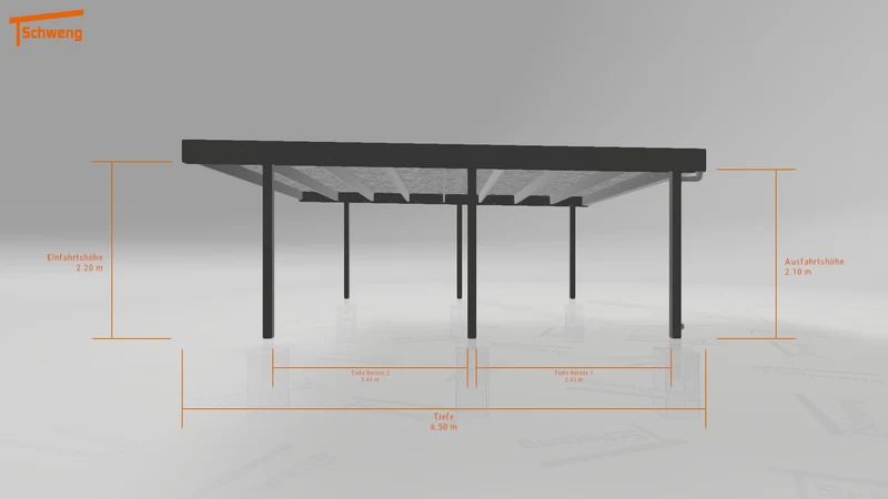 #DE Schweng Flachdachcarport C600 (ID g75gqr) #MTG