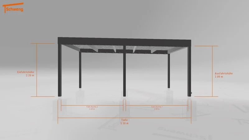 #DE Schweng Flachdachcarport C600 (ID w3xywy) #MTG