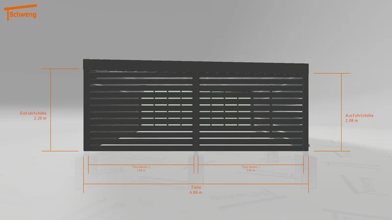 #DE Schweng Flachdachcarport C600+ (ID 2q8gww) #MTG