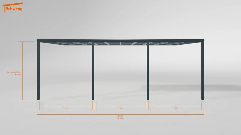#DE Schweng Pultdachcarport S400 (ID zbwkpd)