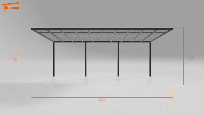 #DE Schweng Pultdachcarport S400 (ID zbwkpd)