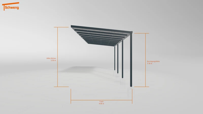 #DE Schweng Pultdachcarport S400 (ID zbwkpd)