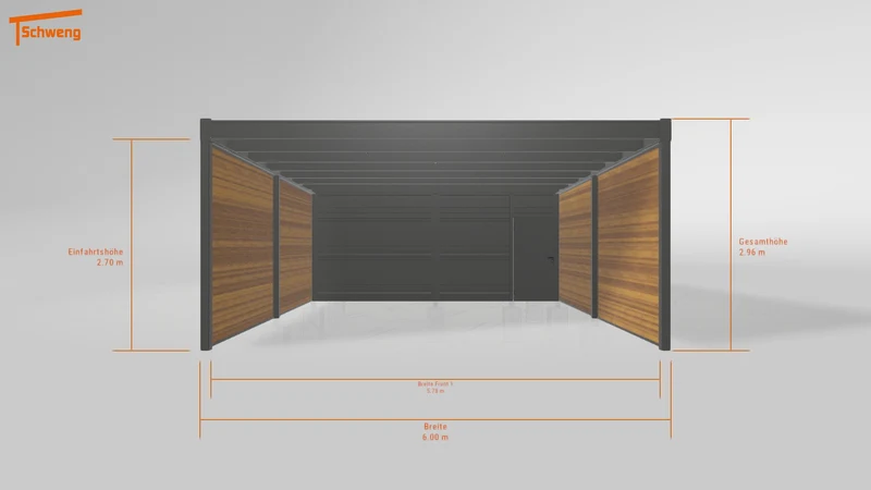 #DE Schweng Flachdachcarport C600 (ID ygjkjz) #MTG