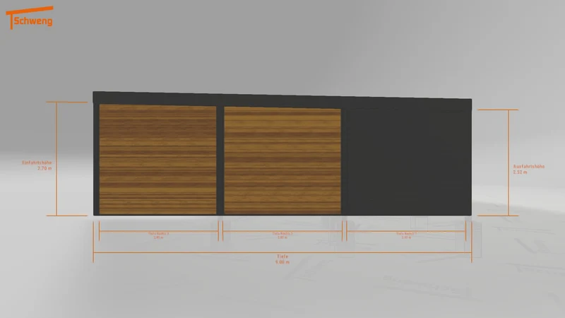 #DE Schweng Flachdachcarport C600 (ID ygjkjz) #MTG