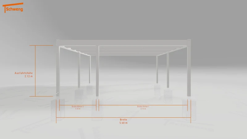 #DE Schweng Flachdachcarport C600 (ID bkpg47)