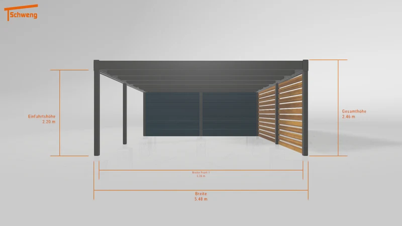 #DE Schweng Flachdachcarport C600 (ID g75g52) #MTG