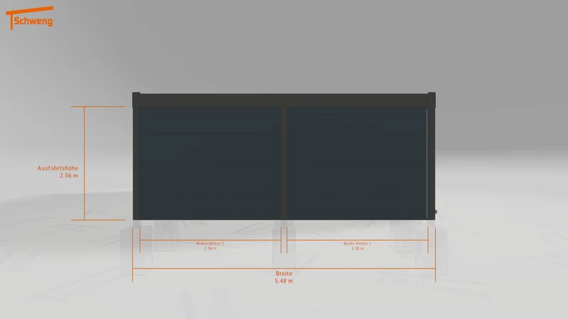 #DE Schweng Flachdachcarport C600 (ID g75g52) #MTG