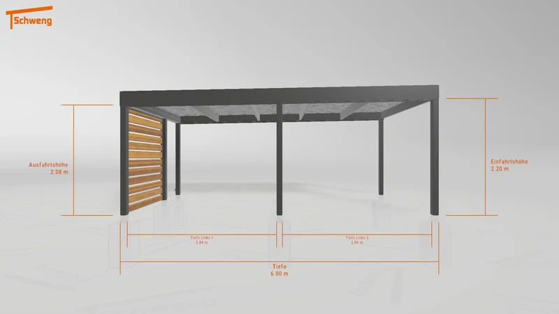 #DE Schweng Flachdachcarport C600 (ID pbpjp3) #MTG