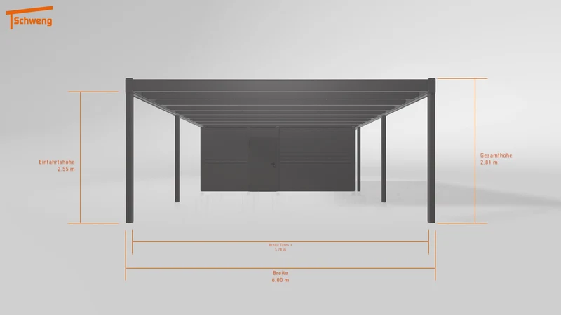 #DE Schweng Flachdachcarport C600+ (ID x78kbj) #MTG