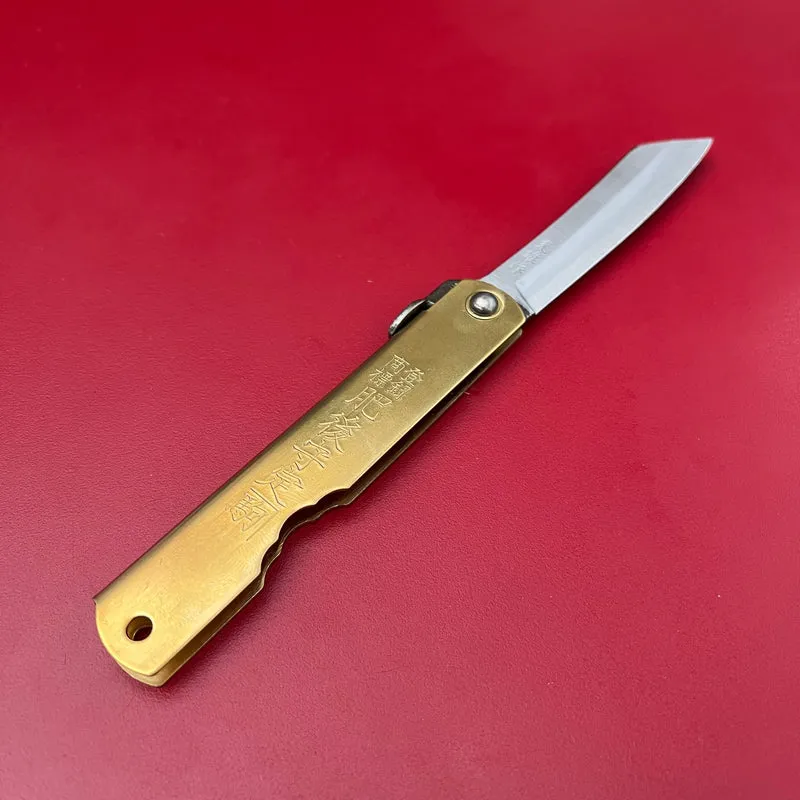 Niwaki | 'Blue Steel Higonokami' Klappmesser 7 cm Klingenlänge