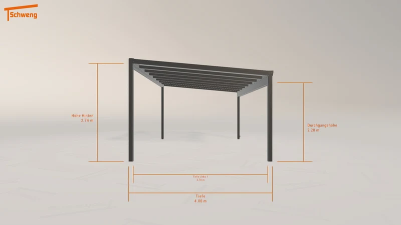 #DE Schweng Terrassenüberdachung S400 (ID 5m59r4)