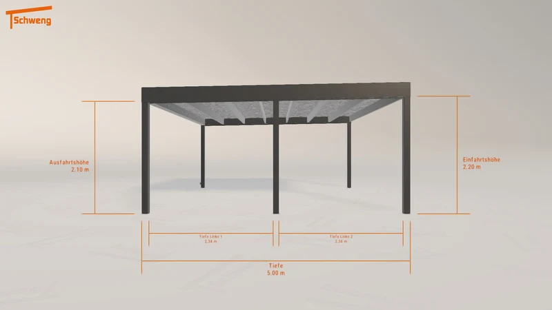 #DE Schweng Flachdachcarport C600 (ID 9wjx3p)