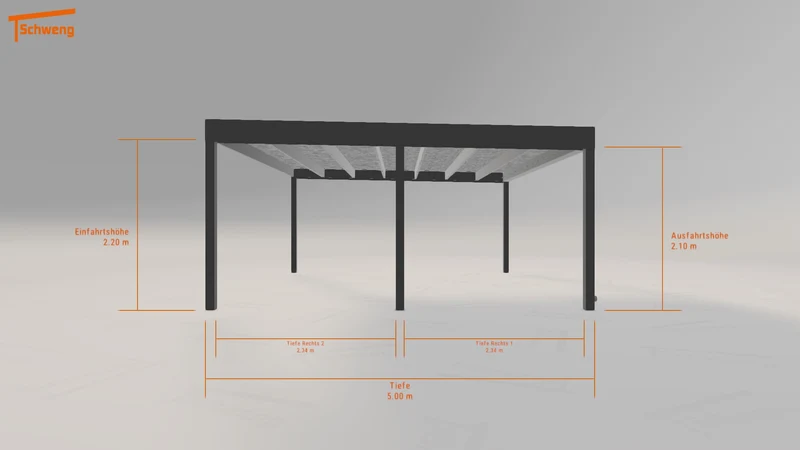 #DE Schweng Flachdachcarport C600 (ID 9wjx3p)