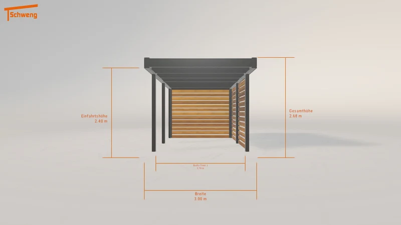 #DE Schweng Flachdachcarport C600 (ID jjzwww) #MTG