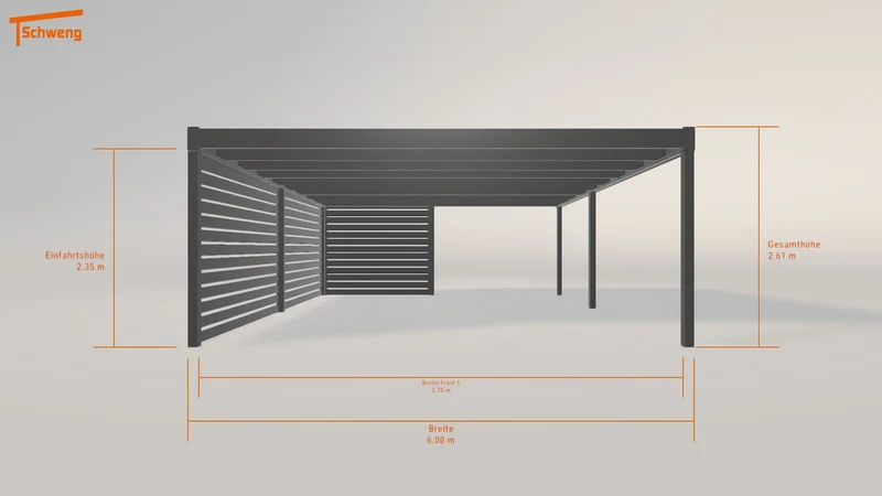 #DE Schweng Flachdachcarport C600 (ID jjzw2w) #MTG