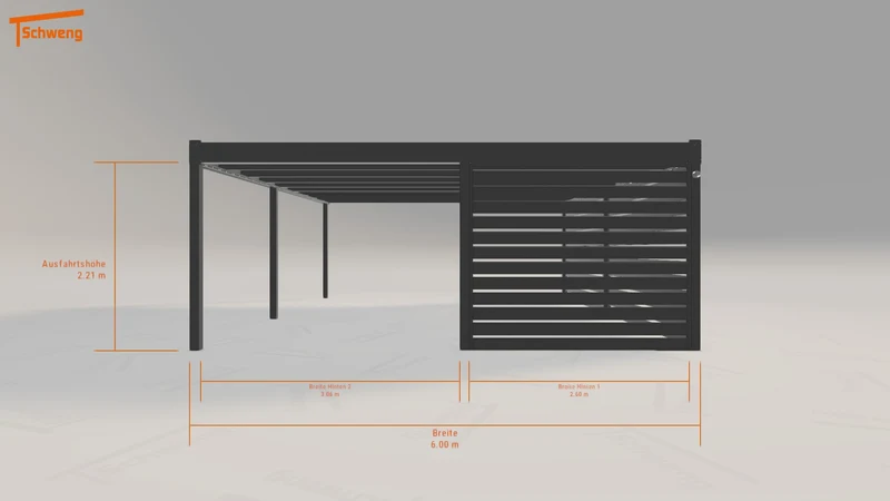 #DE Schweng Flachdachcarport C600 (ID jjzw2w) #MTG