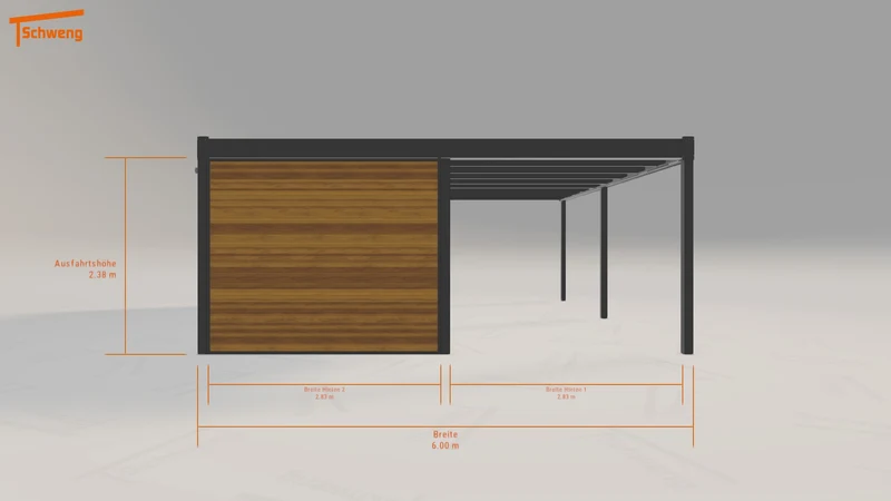 #DE Schweng Flachdachcarport C600 (ID zbj7q4) #MTG