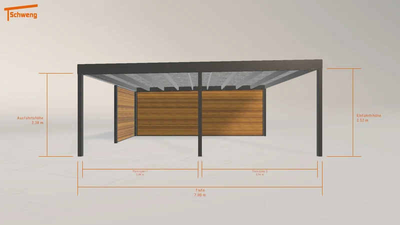 #DE Schweng Flachdachcarport C600 (ID zbj7q4) #MTG