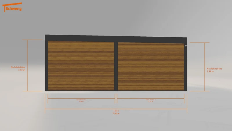 #DE Schweng Flachdachcarport C600 (ID zbj7q4) #MTG