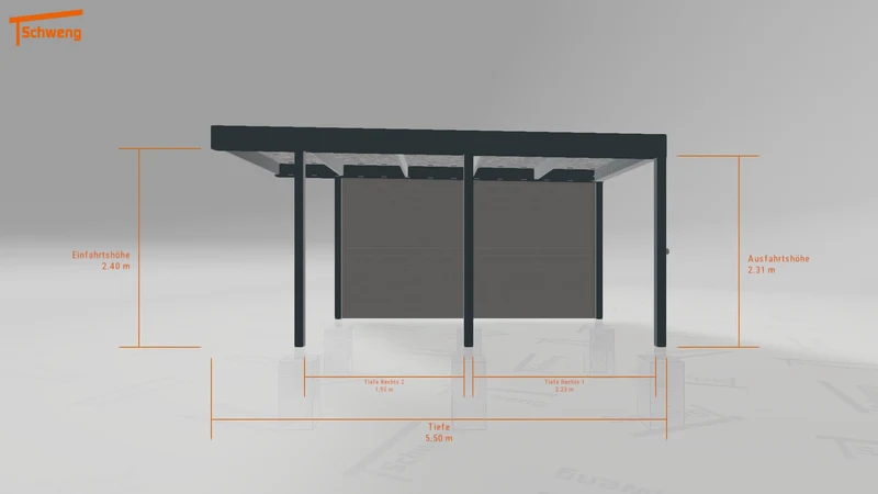 #DE Schweng Flachdachcarport C600 (ID v47dpg) #MTG