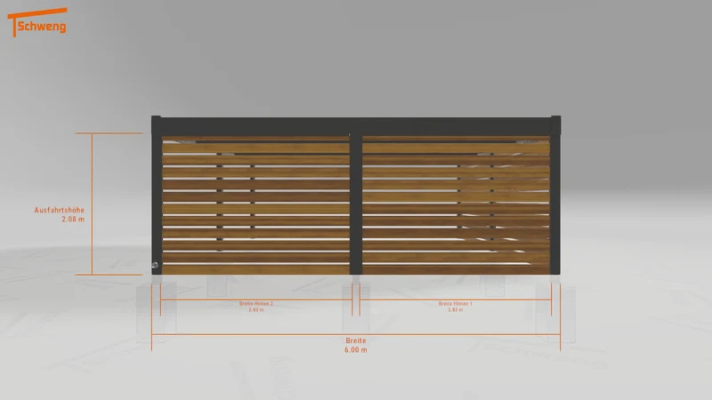 #DE Schweng Flachdachcarport C600+ (ID jj83nq)