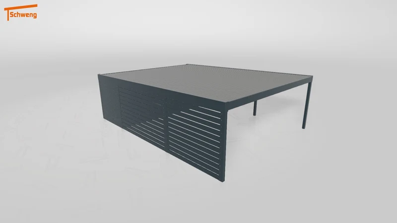 #DE Schweng Flachdachcarport C600+ (ID w3xnxj)